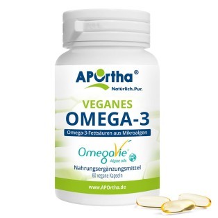 OmegaVie® veganes Omega-3 Algenöl - 60 vegane Kapseln