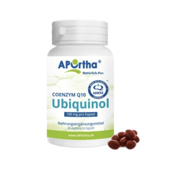 Ubiquinol Q10 (Kaneka) 100mg vegetarische (Bienenwachs) 60 Softgel-KPS - Aportha