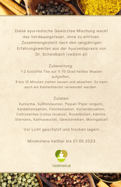 Stoffwechseltee Gewürz Kräuter Tee mild 250g