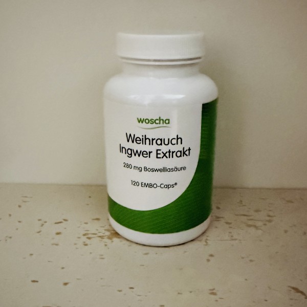 Weihrauch Ingwer Extrakt 400/200mg pro 2 KPS - 120 vegane KPS - Woscha