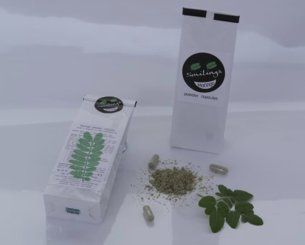 Smilings Moringa powder capsules 60 STK vegan
